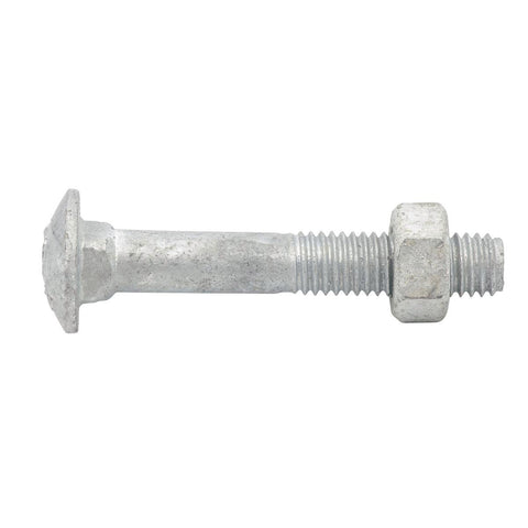 Zenith M8 x 50mm Hot Dipped Galvanised Cup Head Bolt and Nut Each - SuperSaverAU - view 1