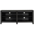 Zinus Camden 147cm TV Cabinet - Dark Brown - Open Shelving - Cord Ports - AU-UTOTV3-16E