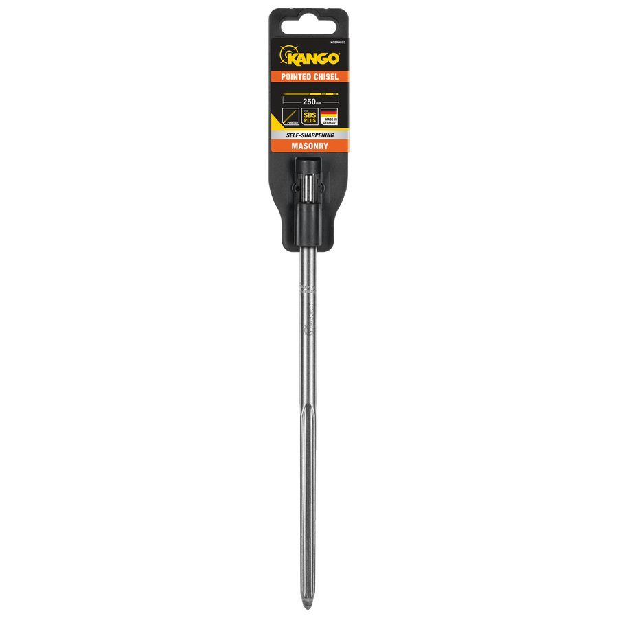 Kango 250mm SDS Plus Self-Sharpening Pointed Chisel - Heavy-Duty Demolition - SuperSaverAU - view 1