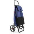 Rolser I-Max Urban Big Wheel Folding Trolley - Drawstring Closure, Backpack-Style Bag, Navy - R-IMX505-1062
