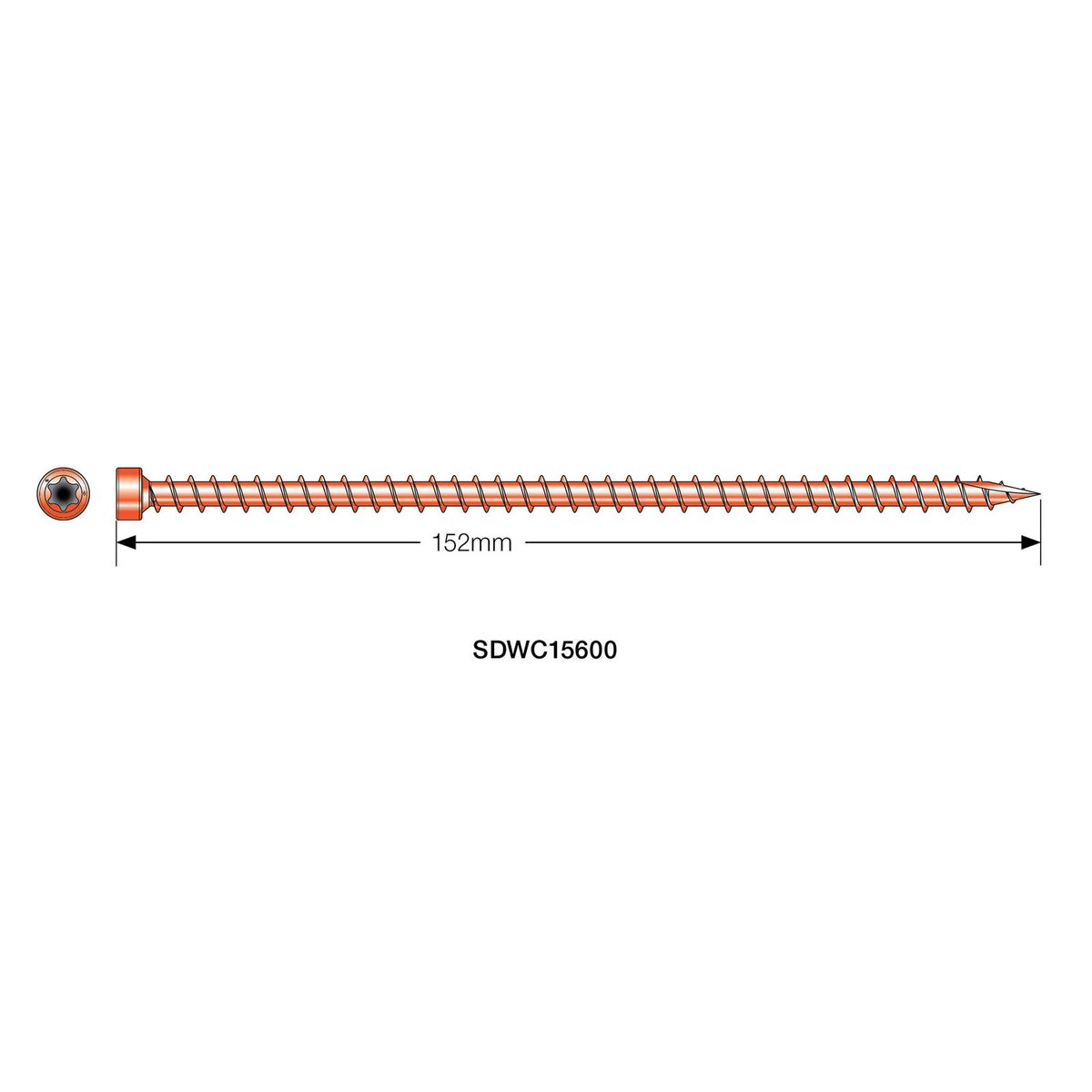 Simpson Strong Tie SDWC Truss Screw 3.9mm Steel 50 Pack Easy Install - SuperSaverAU - view 3