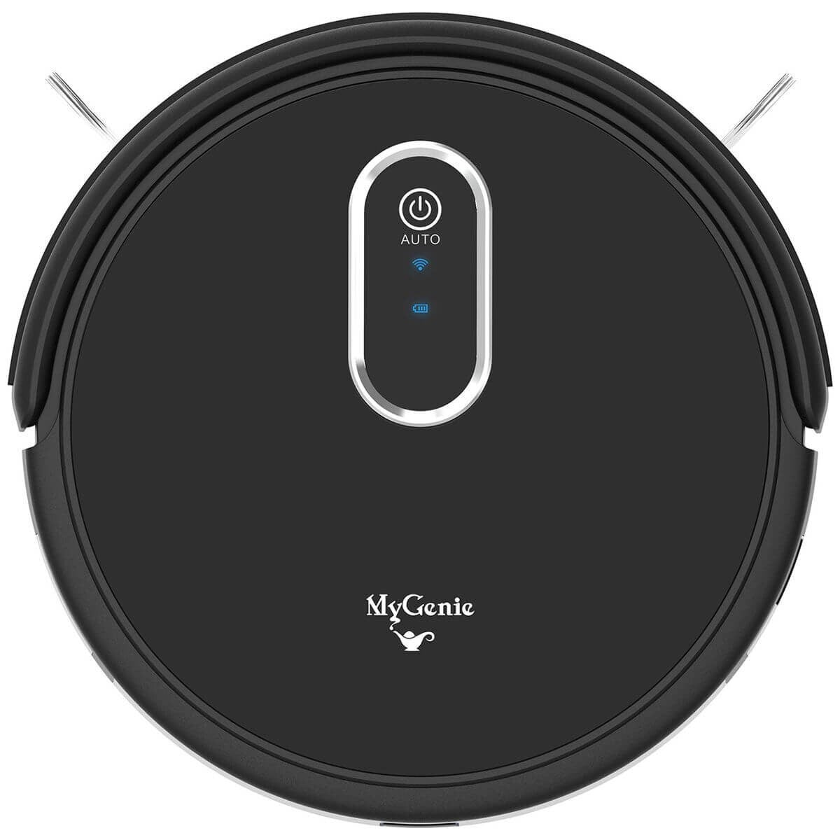 MyGenie Hydraclean Robotic Vacuum and Mop - 3200Pa Suction, Gyroscopic Navigation, Black - 10005710