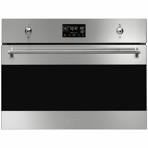 Smeg Compact Classic Steam 100 Oven - 40L Net, Stainless Steel, Combi Steam, Air Fry - SOA4302S3X
