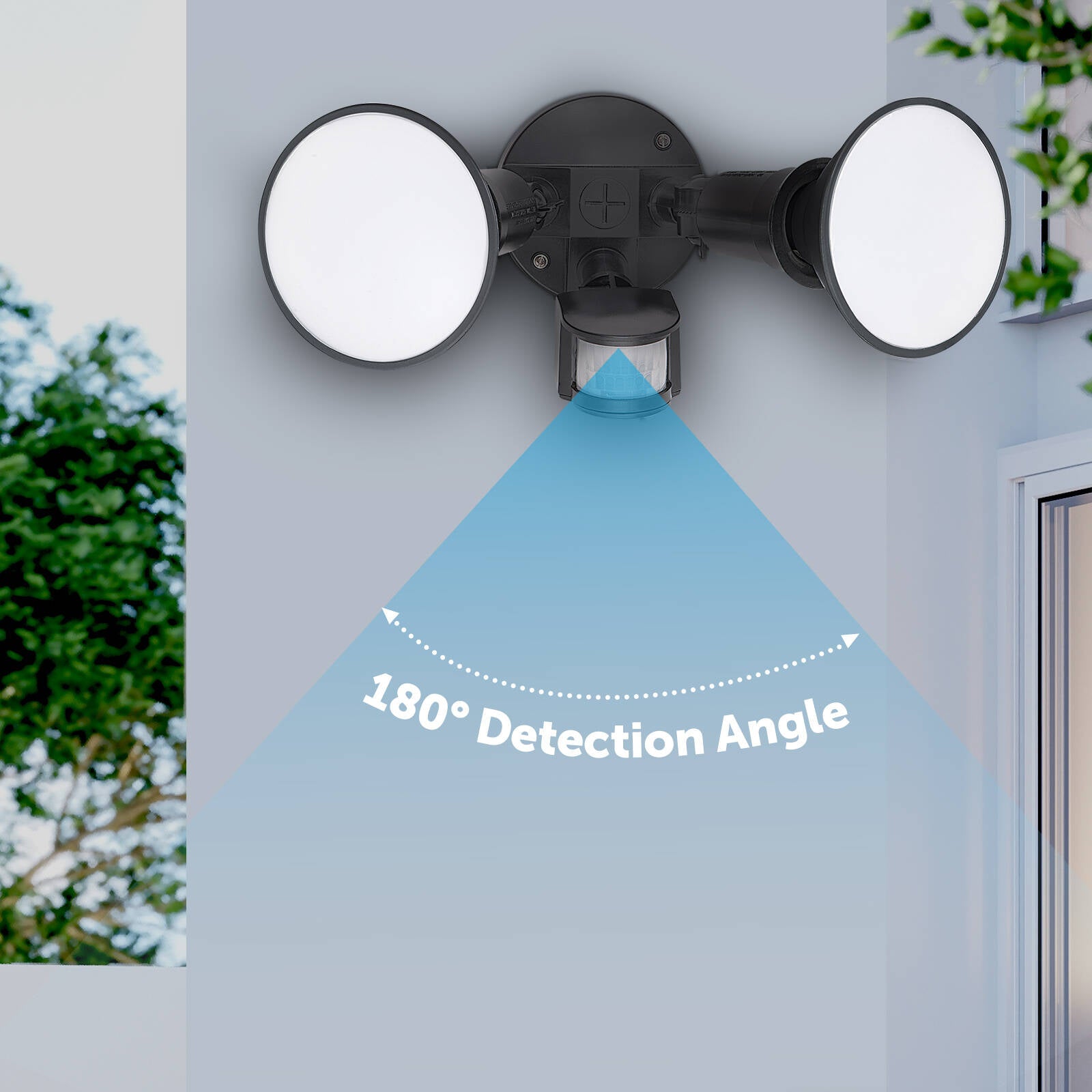 Arlec 20W Grid Connect Smart Security Light 1800lm 5700K Movement Sensor