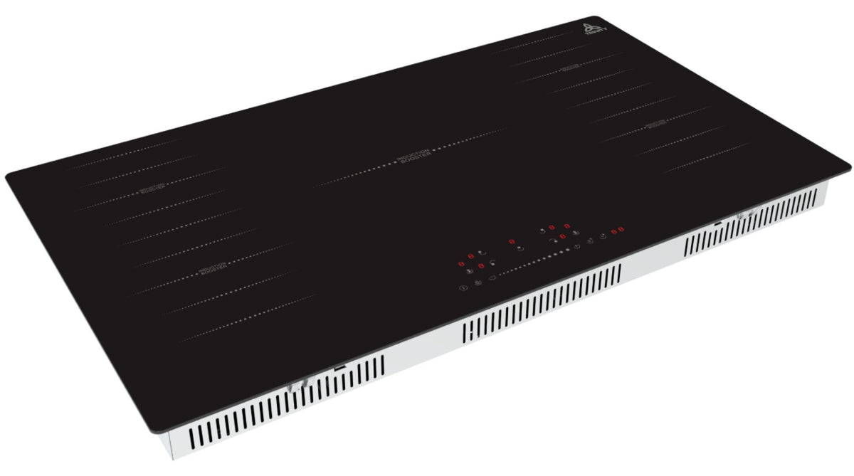 Trinity 90cm 5 Zone Touch Control Induction Cooktop - Black Ceramic Glass, 9 Power Levels, Booster - TRI905