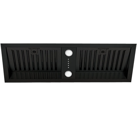 Schweigen 90cm Undermount Rangehood - Matte Black, 1080m³/h, 3 Speeds, On-Board Motor - SWU-9B
