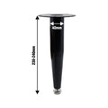 Adoored 230mm Black Tapered Metal Legs - Steel - Easy Installation - Durable - SuperSaverAU - view 2