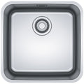 Franke Bell single bowl sink - 18/10 stainless steel, 34L bowl, sound deadening pads - BCX210-42