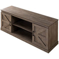 Zinus Wade TV Cabinet - Brown - Three Adjustable Shelves - Cord Ports - Hidden Storage - AU-UTOTV1-16G