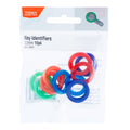 Taskmaster 22mm Plastic Key Identifiers Assorted Colours 10 Pack