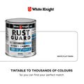 White Knight Rust Guard 250ml White Flat Epoxy Enamel Paint
