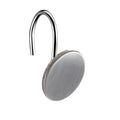 Barelli Stirling Disc Shower Curtain Hooks - 12 Pack Silver Round