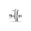 Brasshards Capstan 2 Way Under Sink Valve 20mm x 15mm Chrome Brass Lead Free