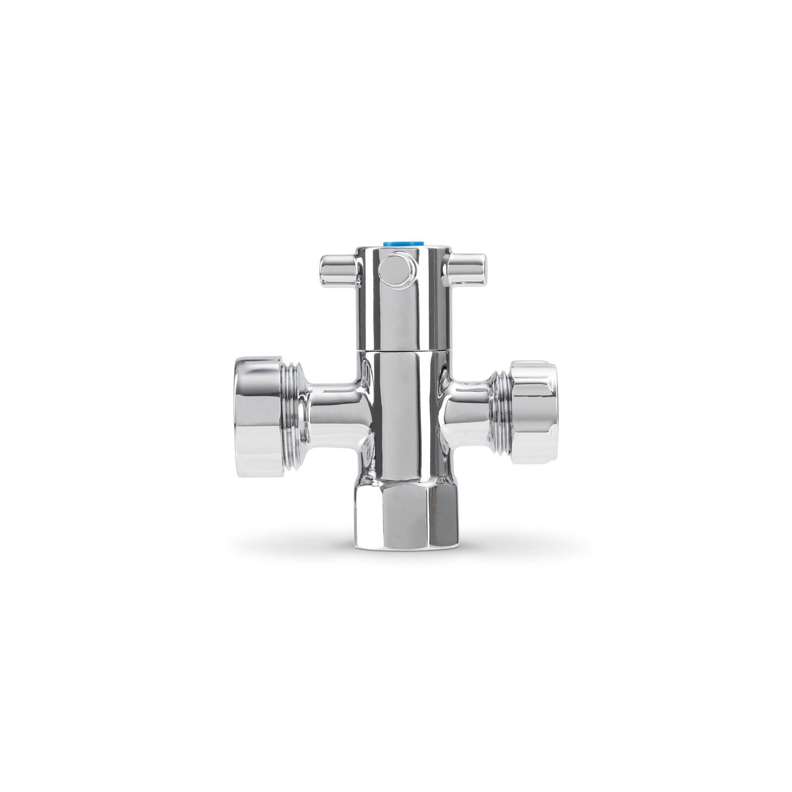 Brasshards Capstan 2 Way Under Sink Valve 20mm x 15mm Chrome Brass Lead Free