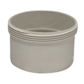 Holman 90mm UPVC Stormwater Threaded Insert Fitting, Solvent Weld, White