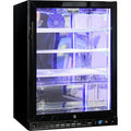 Schmick 164L Under Bench Heated Glass Door Bar Fridge - Matte Black, Lockable, 7 Star - SK156R-B-HD