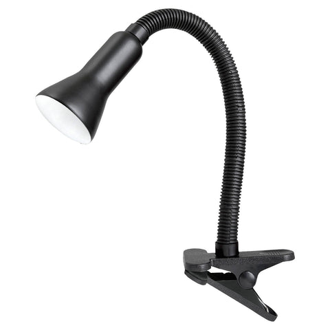 Brilliant Lighting Vito Metal Clamp Lamp, Black, Adjustable E14 Head, Indoor 19759/06