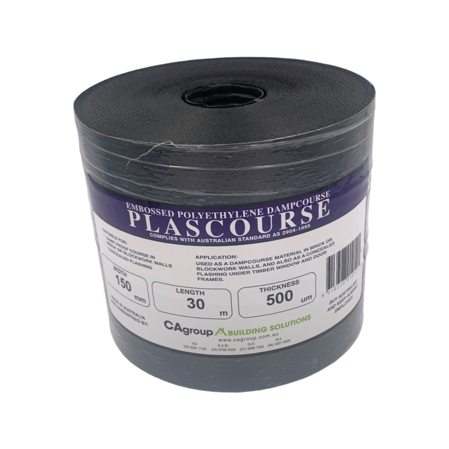 Cagroup Dampcourse - 150mm x 30m - Embossed Polyethylene - Moisture Barrier - SuperSaverAU - view 1