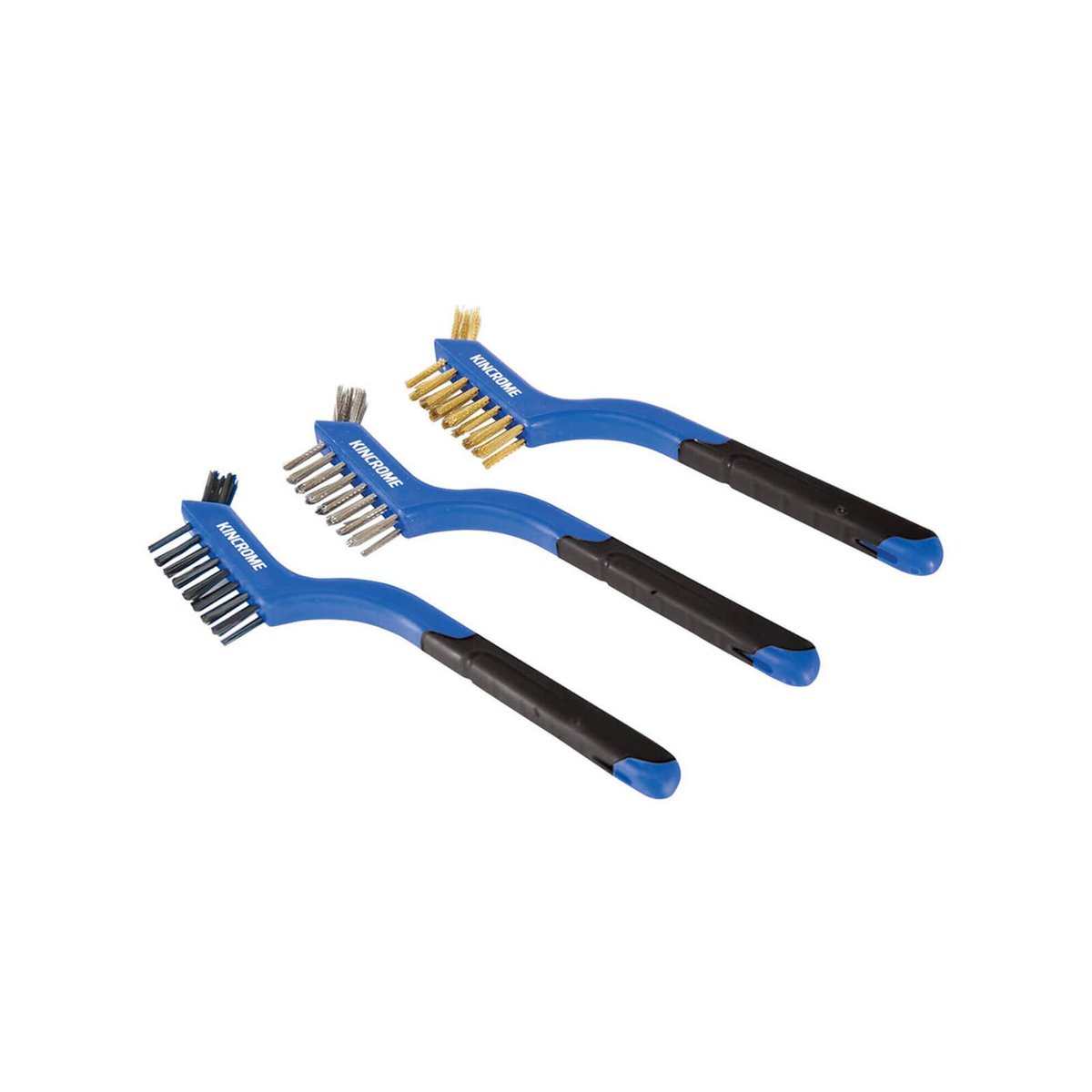 Kincrome 3 Piece Wire Brush Set - 260mm x 160mm x 25mm - Ergonomic Grip - SuperSaverAU - view 1