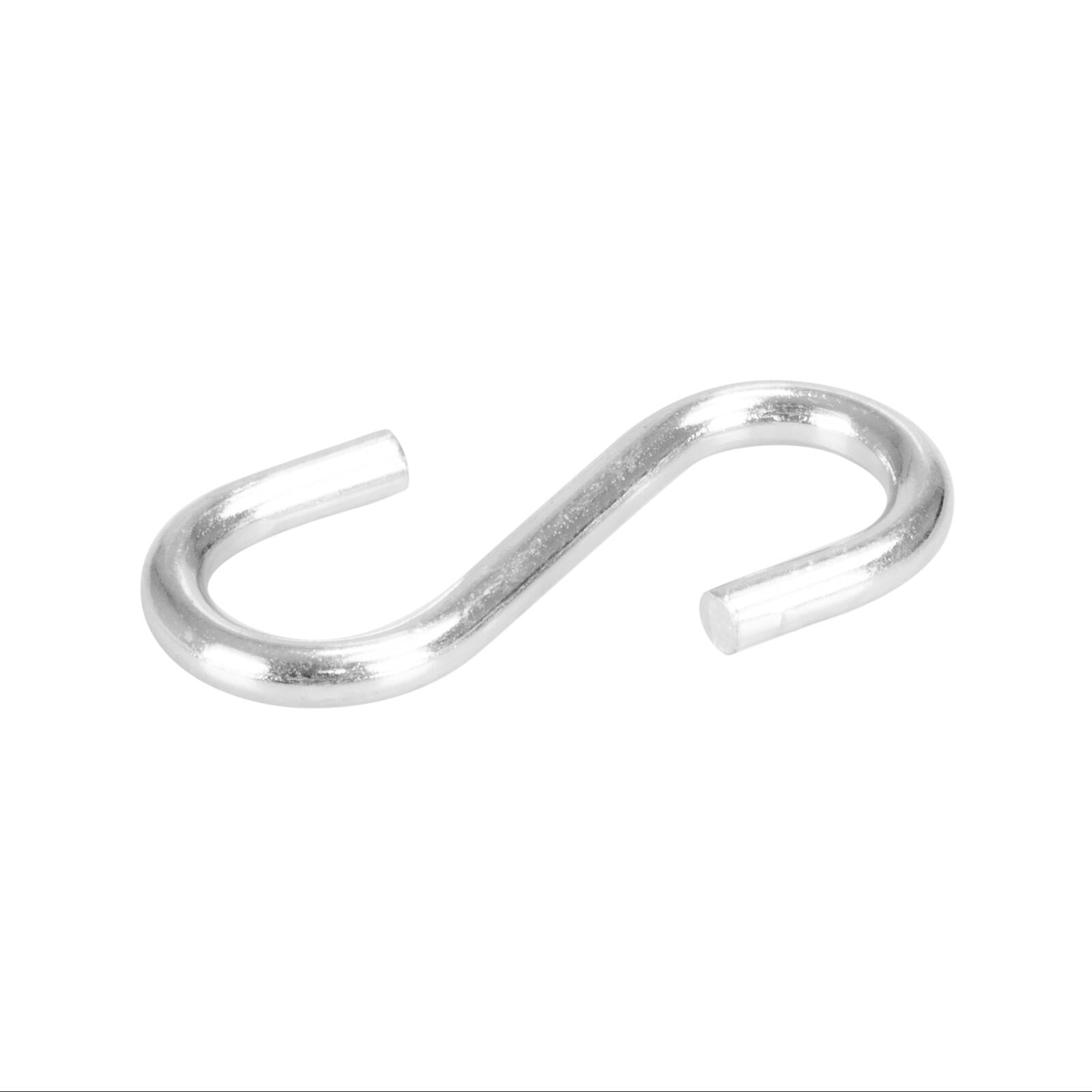 Pinnacle 50 x 4mm Zinc Plated Steel S Hooks 5 Pack