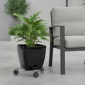 Eden 25cm Round Pot Plant Trolley, Wire, 25kg Capacity, Indoor & Outdoor