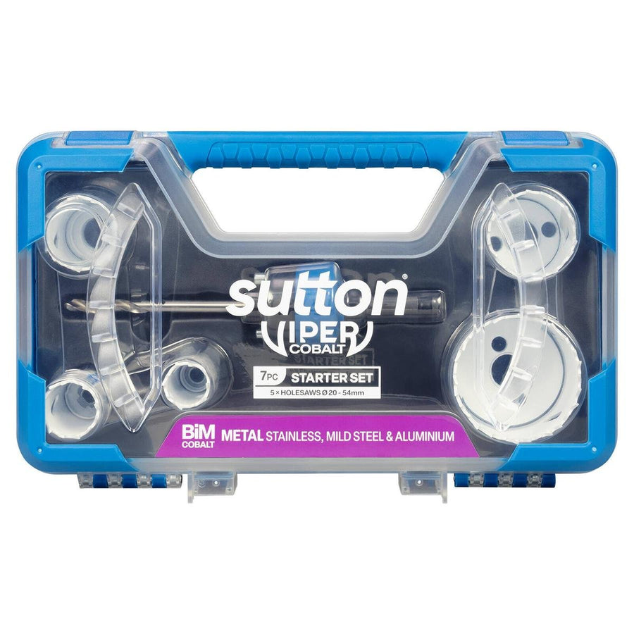 Sutton Tools 20 Bi Metal Viper Cobalt Holesaw Set - 7 Piece - 54mm - Durable Precision - SuperSaverAU - view 1