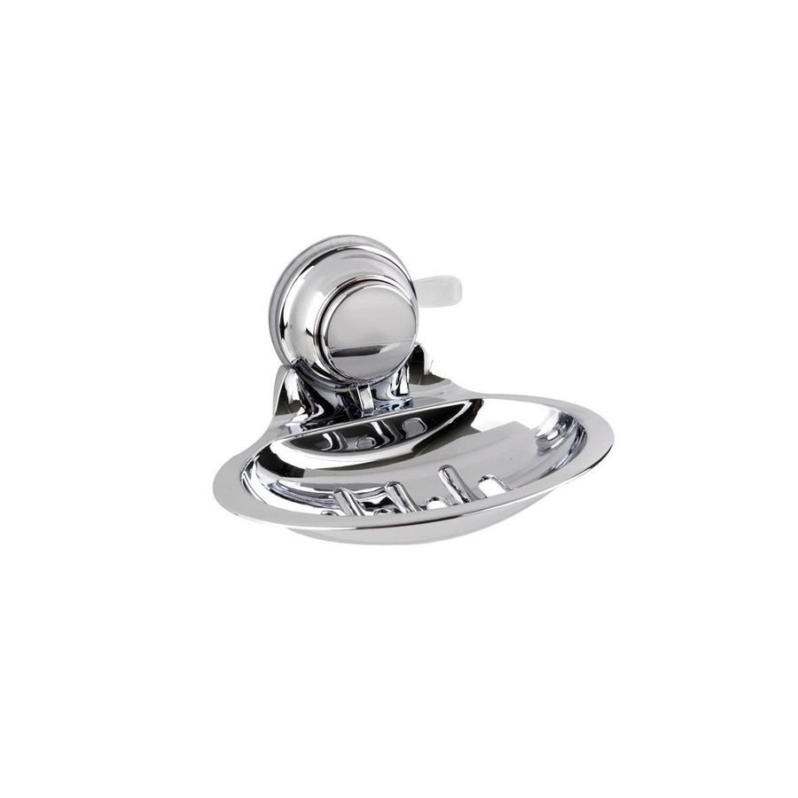 Naleon Chrome Super Suction Soap Dish - 85mm x 140mm x 110mm - 3kg Hold - SuperSaverAU - view 1