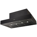 Schweigen 120cm BBQ Canopy Rangehood - Matte Black, 2500m³/h, Twin Internal Motors, Remote - CL7372BPAK