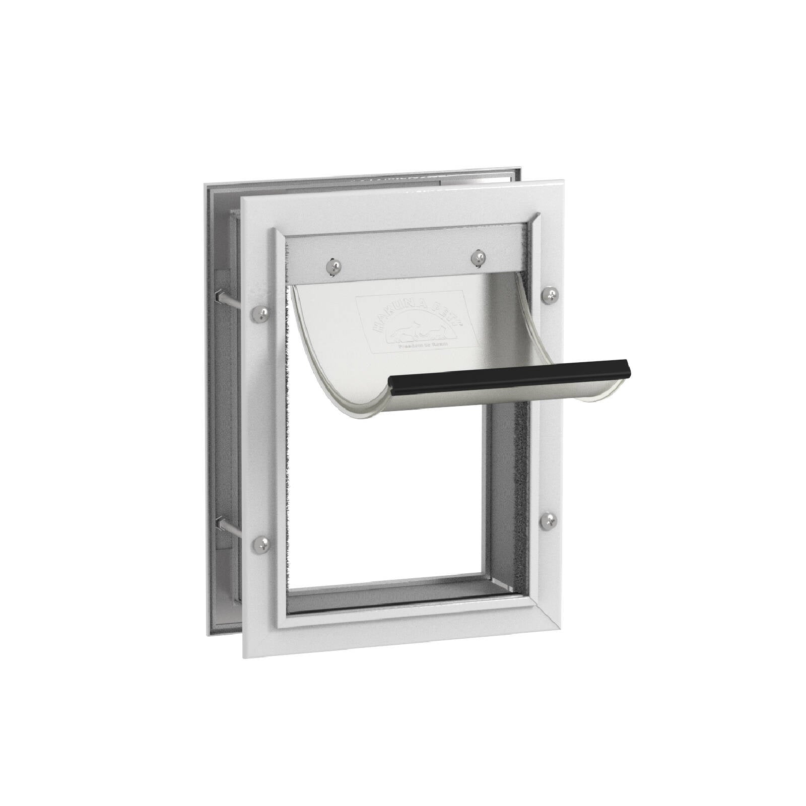 Hakuna Pets Small White Deluxe Aluminium Pet Door