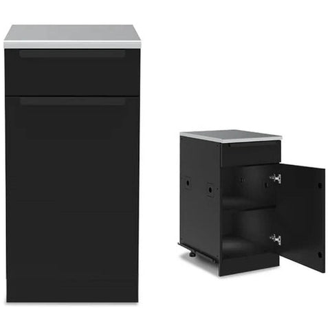 Broil King MOK Drawer Cabinet - Galvanised Steel with Stainless Steel Worktop and Soft-Close - 811310