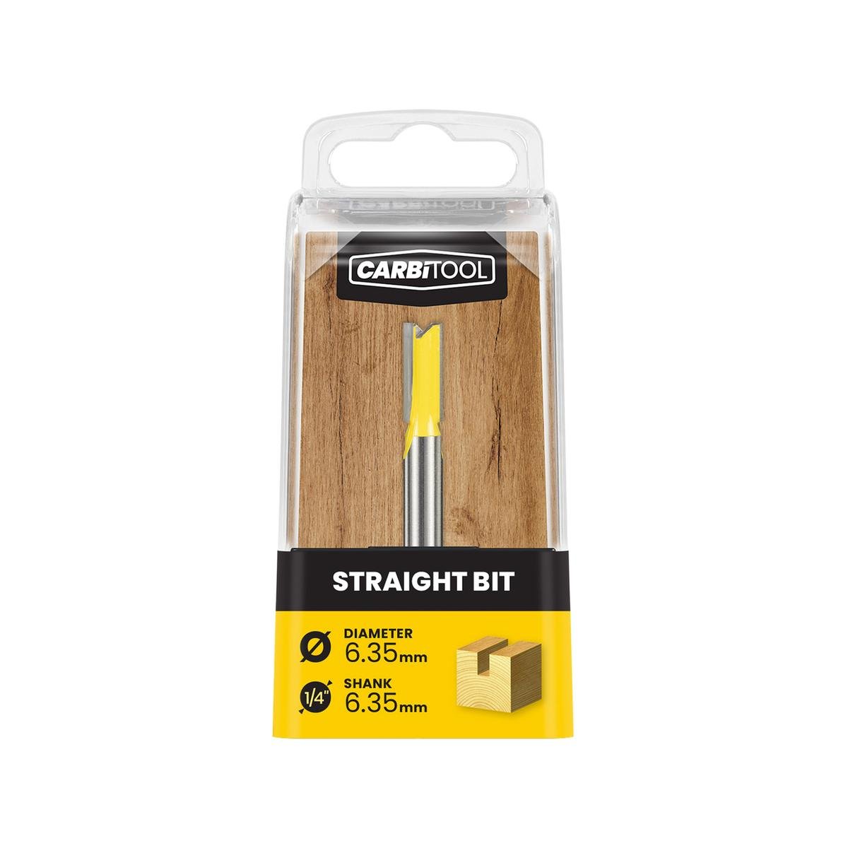 Carbitool 6 35mm TCT Straight Router Bit - Tungsten Carbide - Precision Routing - SuperSaverAU - view 1