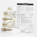 Shaw & Mason Ivory Wall Top Assembly with Handles, ABS Plastic