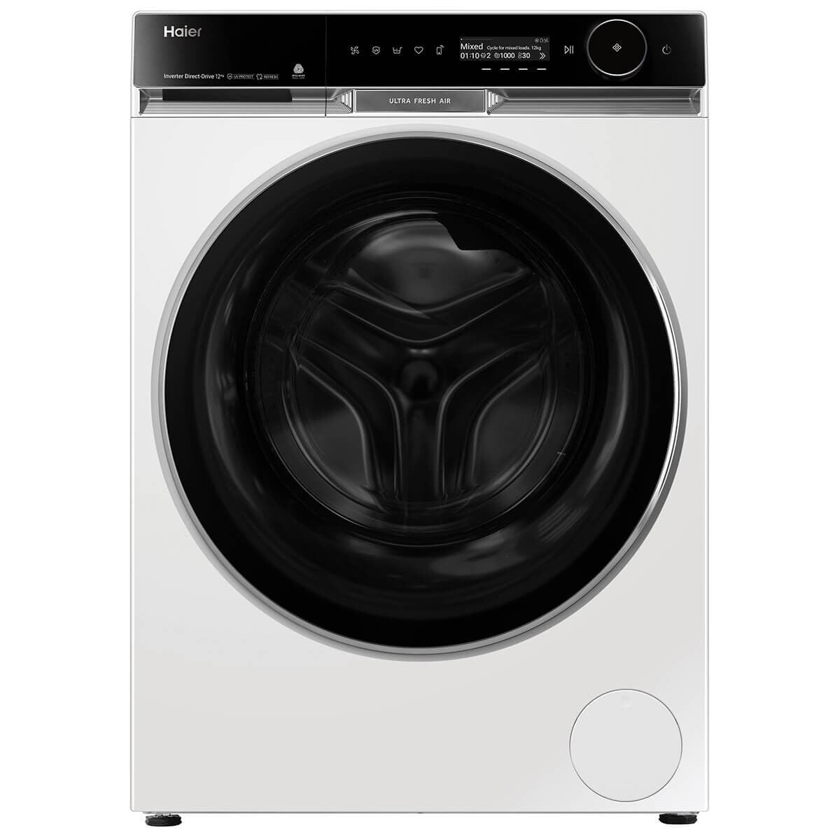Haier 600 Series 12kg Front Loader - White, UV Protect, Ultra Fresh Air, 5 Star Energy - HWF12PXW1