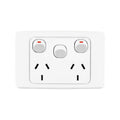 Deta Double Power Point - 250V - Polycarbonate - Extra Switch - SuperSaverAU - view 1