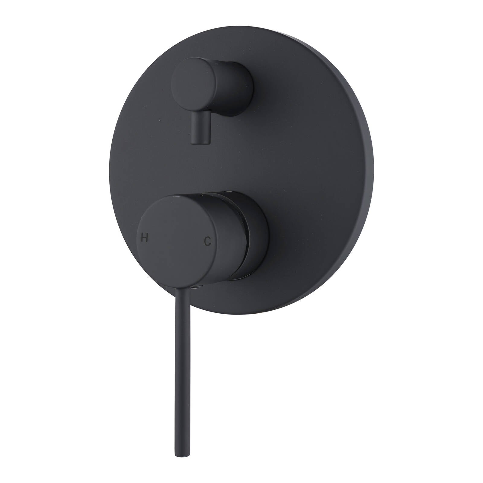 Mondella Resonance 35mm Matte Black Diverter Shower Mixer, Brass