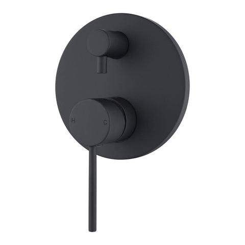 Mondella Resonance 35mm Matte Black Diverter Shower Mixer, Brass
