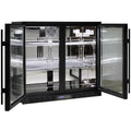 Rhino 208L Double Door Beverage Centre - Black, LED Display, Lockable Doors - SG2H-B