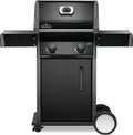 Napoleon Rogue 2 Burner LPG BBQ - Dual-Level Sear Plates - Wave Cast Iron Cooking Grids - Black - R365PK-1-AU