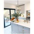 Turner Hastings Ludlow bridge sink mixer - brushed brass gooseneck spout - 5 star WELS - LU106BM-BB