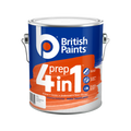 British Paints 4 In 1 Prep Primer Sealer Undercoat White 2L - Water Based Acrylic, Interior & Exterior