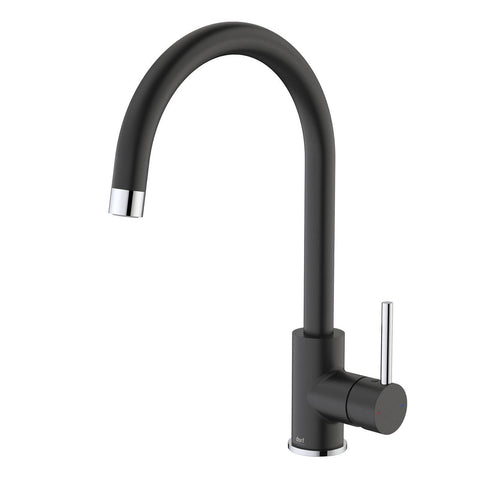 Dorf Matte Black Obsidian Sink Mixer - 110mm x 360mm x 210mm - Lead-Free Brass - Easy Installation - SuperSaverAU - view 1