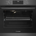 Westinghouse 60cm multi-function oven with AirFry - 80L, dark stainless steel, telescopic runners - WVE6516DD