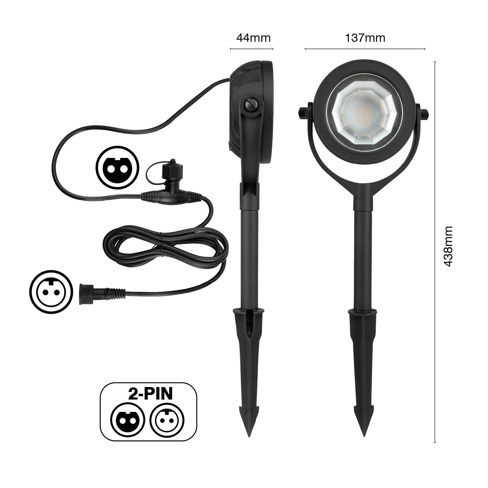Brilliant Grevillea 10W 12V LED Garden Flood Light 20957/06