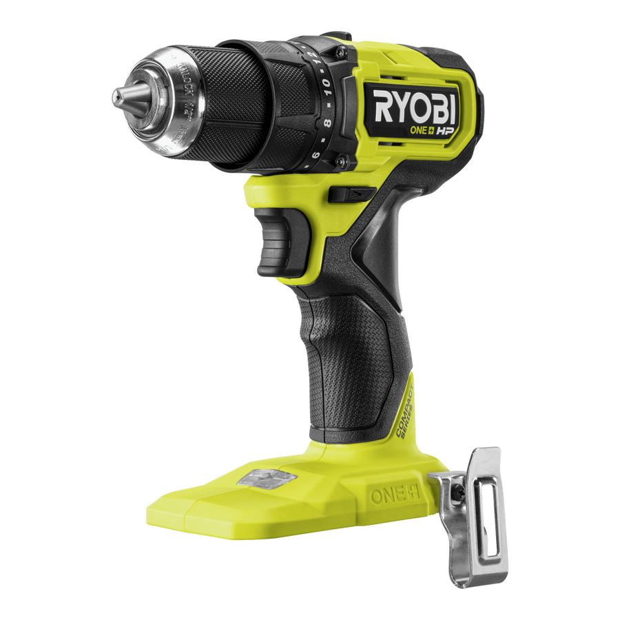 Ryobi 18V ONE+ HP Brushless Compact Drill Driver Tool Only - 60Nm Torque - 2-Speed Gearbox - LED Work Light - SuperSaverAU - view 1