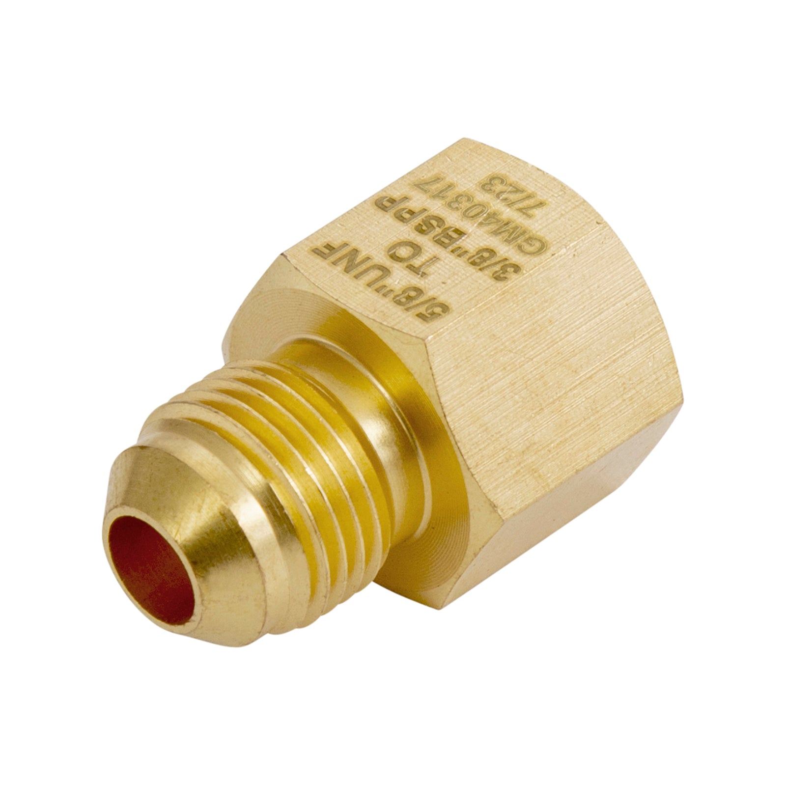 Gasmate Gas Fitting 5/8" UNF (3/8" SAE) to 3/8" BSPP Brass