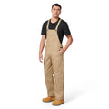 Hard Yakka Khaki Bib Brace Overalls Size 97 - Durable Cotton Drill - Practical Design - SuperSaverAU - view 2