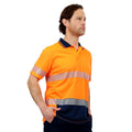 Citeco Orange Hi Vis Short Sleeve Polo - Reflective Polyester, Men's Medium