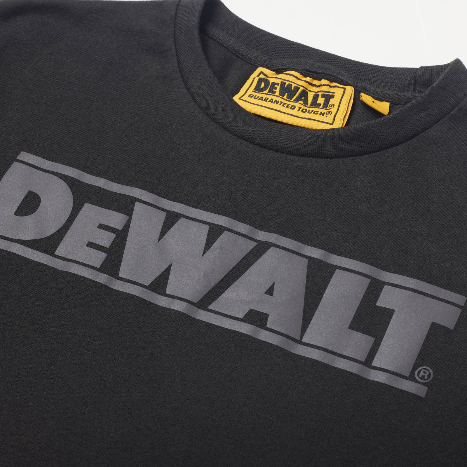 DeWALT Oxide Crew Neck Work Shirt Size XL Black Cotton Polyester