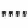 Trojan Valve Caps - 4 Pack - Chrome - Hexagonal Profile - SuperSaverAU - view 2