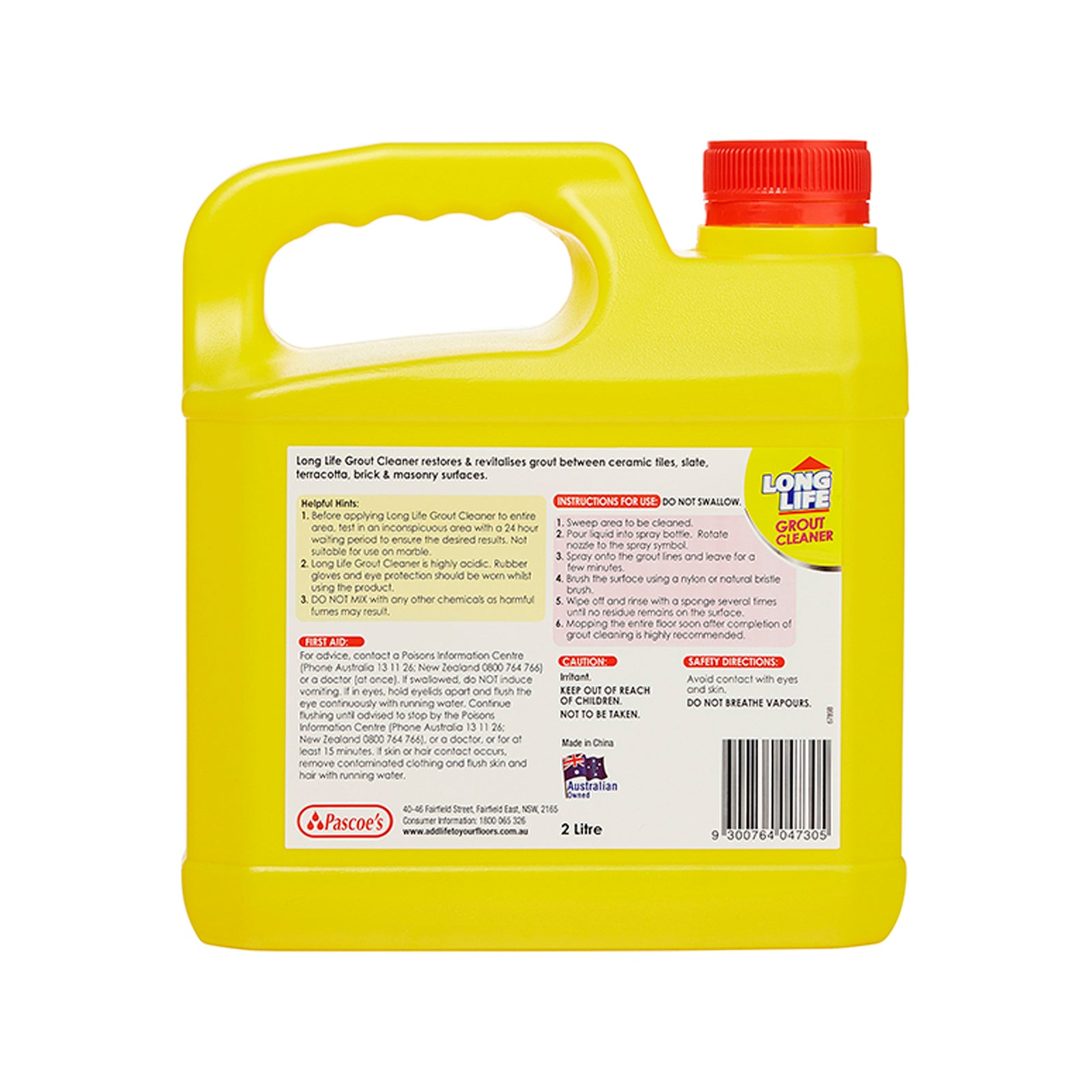 Long Life Grout Cleaner 2L - Tile & Grout Deep Cleaner